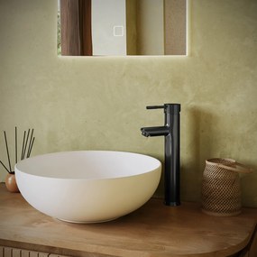 Saniclear Iron Stripes verhoogde wastafelkraan verouderd ijzer - gunmetal
