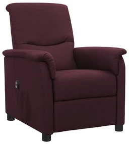 vidaXL Fauteuil verstelbaar elektrisch stof paars