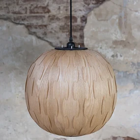 Dutchbone Bond Round Design Hanglamp Hout
