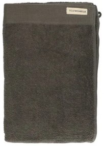 Handdoek, Recycled katoen, Antraciet, 70 x 140 cm