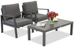 Zakintos Terrasmeubelset antraciet Garden Point