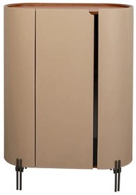 Kare Design Tango Ovale Design Kast Beige Leer - 80x40x115cm.