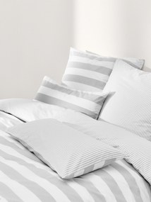 Gestreept katoenen dubbelzijdig dekbedovertrekset Lorena