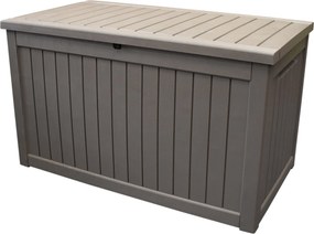 Kussenbox bruin latte kunststof 147 x 81,9 x 85,5 cm