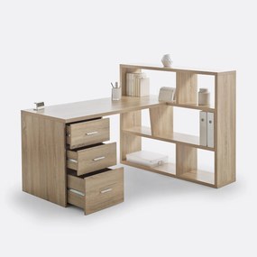 Omkeerbare bureau boekenkast Fénon