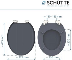 Schutte Alfie softclose toiletzitting antraciet