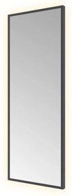 Hotbath &MORE Spiegel direct en indirect LED color changing dimbaar met afstandsbediening Geborsteld zwart PVD SQU380MBP