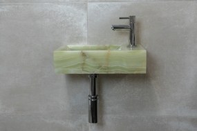 Saniclear Green Onyx fonteinset met rechte kraan in chroom
