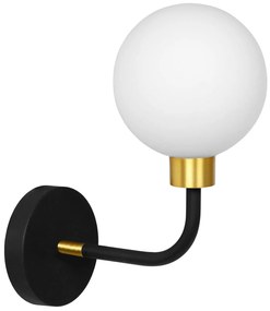 WANDLAMP APP1301-1W Zwart Goud
