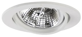 Set van 6 Moderne inbouwspot wit kantelbaar AR70 - Cisco