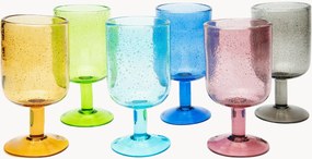 Wijnglazen Color Bubble, 6-delig