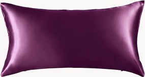 Kussenhoes Aubergine van moerbeizijde satijn
