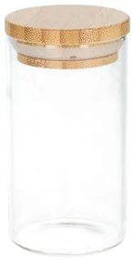 Kruidenpotje rond, glas met bamboe dop, 120 ml