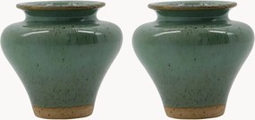 Handgemaakte keramische vazen Kolo, H 9 cm, 2-delig