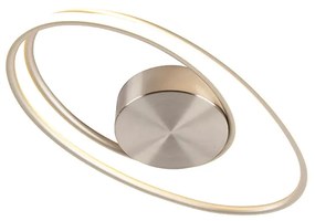 Design plafondlamp staal incl. LED 3 staps dimbaar  - Rowan