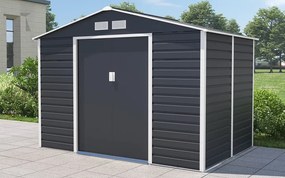 Lahti metalen gereedschapshuis 2,8 x 1,9 m Store Boss antraciet