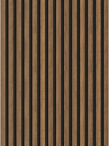 Mexen Lam-F akoestische wandlamellen 275 x 31,5 cm, vilt 6 mm, Mocca Eik - S105-275317-2812-074