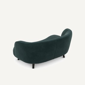 Bank XS in fluweel, Rosebury design E. Gallina