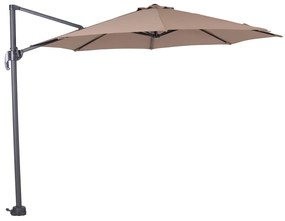 Garden Impressions Hawaii zweefparasol S Ø300 - donker grijs - taupe