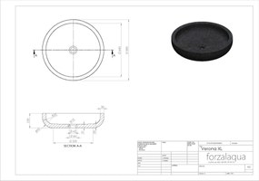 Forzalaqua Verona waskom 50cm carrara