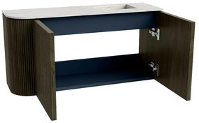 Mondiaz Joya DLux 80cm toiletmeubel ronding links shadow met wastafel faye rechts 1 kraangat ostra