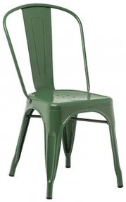Set van 4 stapelbare LIX-stoelen Groen – kool - Sklum