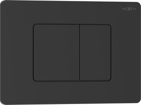 Mexen Tex 05 spoelknop roestvrij staal, zwart mat - 6105-02