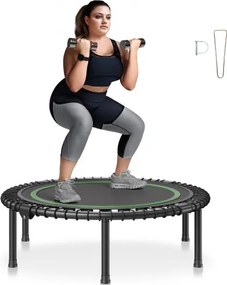 VEVOR Opvouwbare Mini Trampoline Fitness Rebounder 1027 mm, 150 kg Laadvermogen Trainingstrampoline, Rebounder Sporttrampoline Mini Trampoline Tuintrampoline voor Volwassenen voor Binnen/Tuin Training