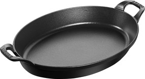 Staub Specialities Ovenschaal 32 cm, Ovaal, Zwart - Specialities - Staub