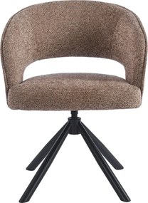 Eetkamerstoel Met Open Rugdetail Bruin