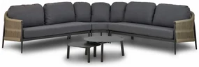 Hoek loungeset 5 personen Aluminium/Rope Taupe  Coco Romeo/Rimini