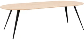 Goossens Excellent Eettafel Floyd, Semi rond 240 x 100 cm
