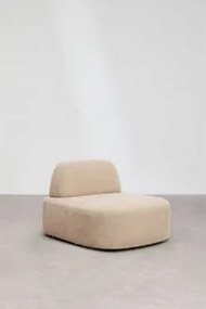 Centraal Module Voor Modulaire Bank Giorgia Bekleed Chenille Licht Zandbruin - Sklum