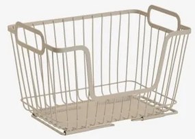 Set Van 2 Opbergmanden Van Ijzer Izarne Tapioca Beige - Sklum