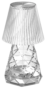 Buitenlamp Tafellamp transparant glas incl. LED oplaadbaar IP44 - Lola 20 Lux Klassiek / Antiek IP44 Buitenverlichting rond Lamp