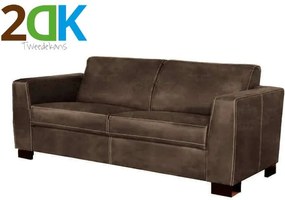 Tweedekans - 2 zitsbank - Polka - leer Colorado bruin 04