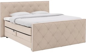 Goossens Excellent Boxspring Nomade Savanne stepping incl. voetbord