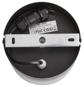 Moderne plafondlamp zwart met smoke glas  - Puck