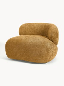 Loungefauteuil Alba uit teddy-bouclé