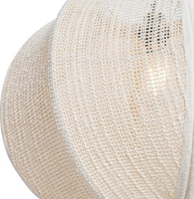 Smart hanglamp naturel stof 48 cm incl. Wifi G95 - Rob