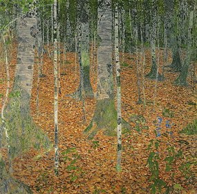 Gustav Klimt - Kunstdruk The Birch Wood, 1903, (40 x 40 cm)