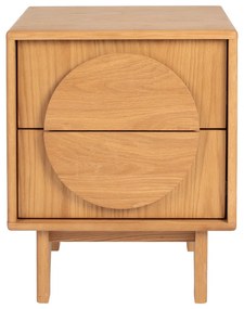 Zuiver Groove Design Nachtkastje Eiken - 45x40x55cm.