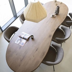 Eleonora Josh Organische Eettafel Bruin Eiken 300 Cm - 300 X 110cm.