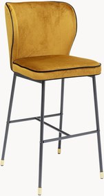 Fluwelen barstoelen Irina, 2 stuks