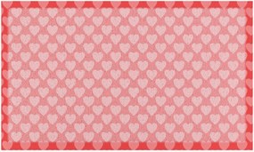 Deurmat Pink Heart
