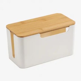 Kabelorganizer Van Polypropyleen En Bamboehout Rolayn ↔︎ 23,5 Cm - Sklum