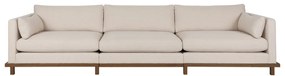Zuiver Blossom Walnut Japandi Bank Op Plateau 4,5 Zits Osaka Cappuccino