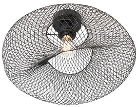 Moderne plafondlamp zwart - Zora