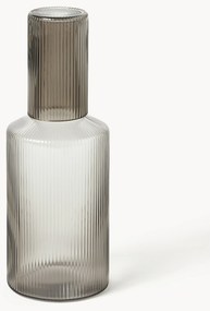 Mondgeblazen deksel Ripple voor karaf