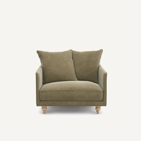 Linnen fluwelen fauteuil, LAZARE